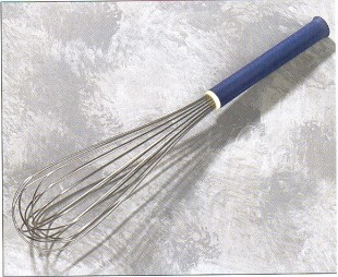 Whisk blue plastic handle