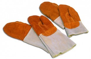 Baker mitts, leather, 1 finger