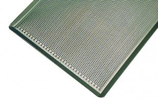 Perforated oven sheet, blue steel