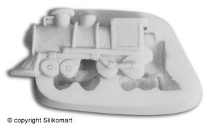 Sugarflex moulds, train