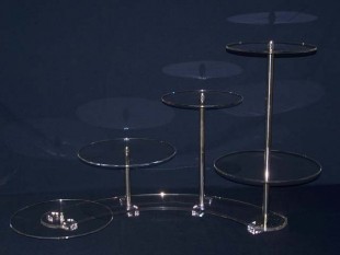 Cake stand, 5 levels, flated