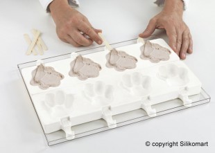 Silicon tray spherical shape paw