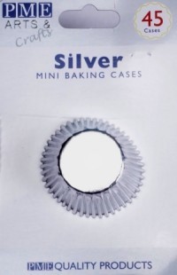 Baking cups silver colour