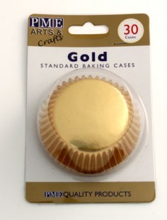 Baking cups gold colour