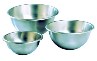 Hemispherical mixing bowl