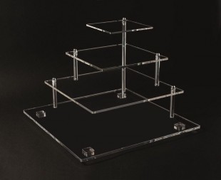 Cake stand with 4 levels corner