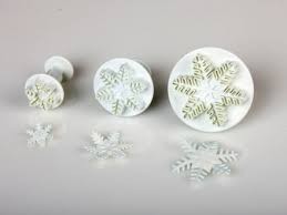 Cutter set snow flakes 4pc/pack (with sping)