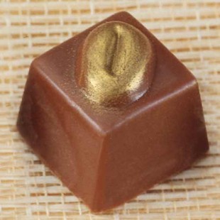 Csoki forma, bon-bon, kávészem a kockán