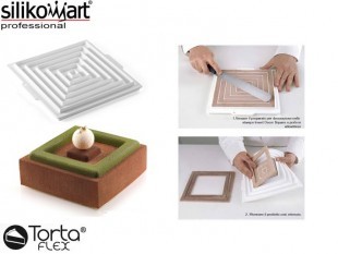 Tortabetét készítő négyzet / INSERT DECOR /