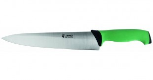 Kitchen knife, green handle