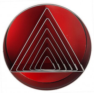 Kiszúró háromszög sima - rozsdamentes acél