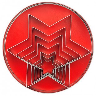 Kiszúró csillag sima - rozsdamentes acél