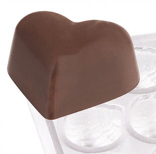 Csoki forma, bon-bon, szív