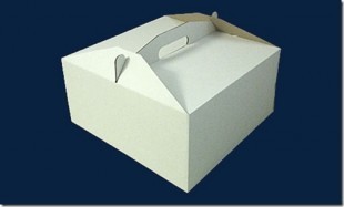 Cardboard box for cake