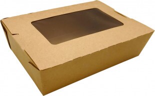Cardboard box with window