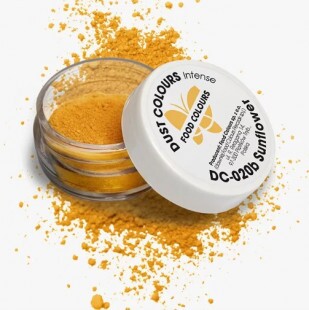 Ételfesték por Napraforgó sárga - zsírban, vízben és alkoholban oldódó intenzív