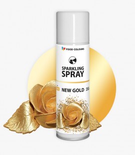Színes metál spray Új Arany/New Gold 250ml (élelmiszeripari)