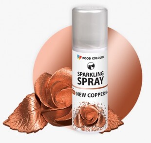 Színes metál spray Új Réz/New Copper (élelmiszeripari)