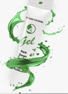 Ételfesték gél sötétzöld 30g