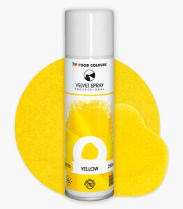 Bársony spray citromsárga/Yellow (E171 mentes)