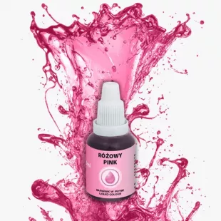 ÉTELFESTÉK FOLYÉKONY VÍZBÁZISÚ "AIRBRUSH-HOZ" # 20ml # BABARÓZSASZÍN