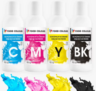 Nyomtatóba tehető festék 4x100ml (sárga, magenta, kék, fekete)