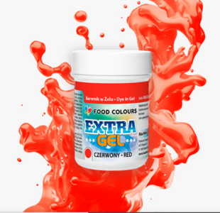 Ételfesték extra gél piros 35g
