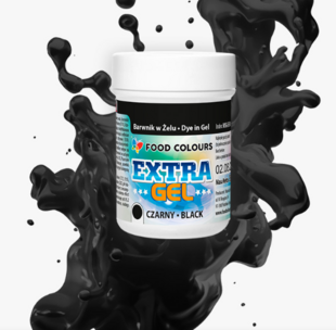 Ételfesték extra gél fekete 35g