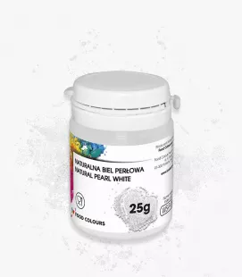 ÉTEL FESTÉK POR VÍZBEN OLDÓDÓ NATUR PEARL FEHÉR 25g