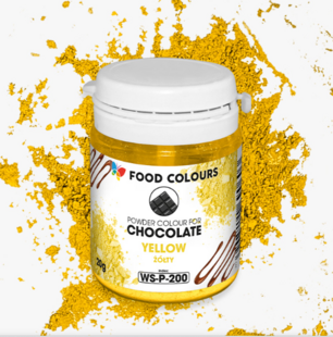 Ételfesték zsírban oldódó (csokoládé) Sárga 20 g.
