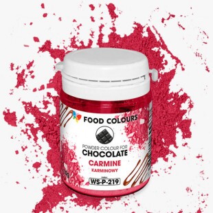 Ételfesték por zsírban oldódó (csokoládé) carmin Piros 10 g.