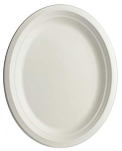 Sugarcane plate, oval