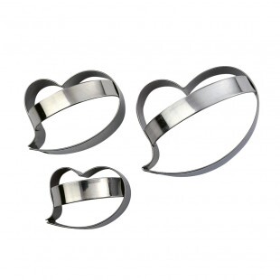 Kiszúró készlet szív 3db/cs