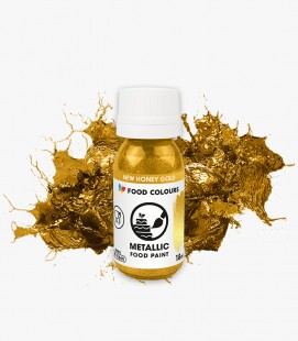 Ételfesték metál méz arany színben, 18ml
