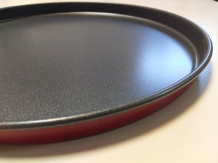 Pizza pan, covered