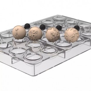 Bon-Bon forma+ 4db pecsét (Kit semisfera01 &amp; Choco stamp B) - Karácsony