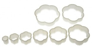 Cutter set irregular flower 3,5 cm-12 cm