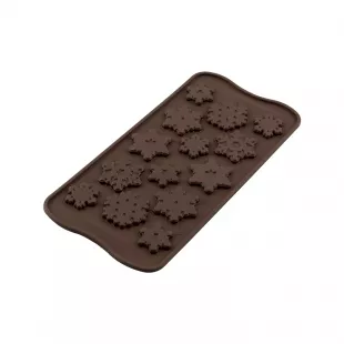Szilikonos bon-bon forma - Hópehely "Choco frozen"